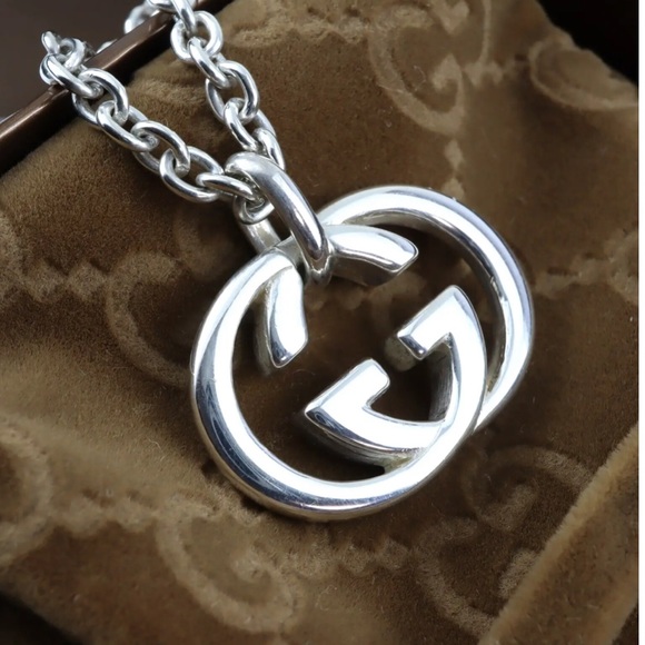 GUCCI LUXURY 925 Sterling Silver Necklace 19.5 inches approx STUNNING! - Picture 3 of 10